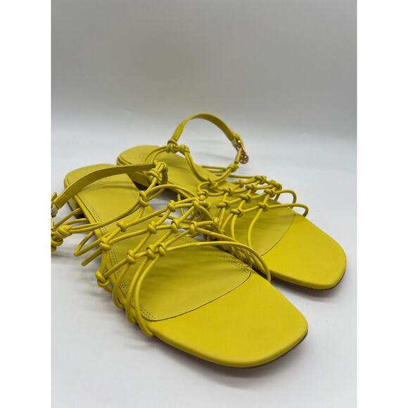 Tory Burch Barley There Knotted Flat Calendula Leather Sandals Size 10.5 NEW - Picture 12 of 16